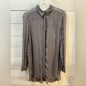 NOA NOA – Printed Long Sleeve Tunic Blouse (Size S)